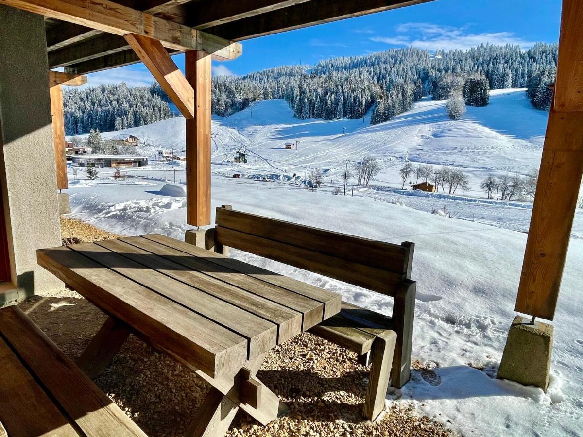 Gite Avec Terrasse Et Belle Vue - Chaletnelda Com Lamoura Exterior foto