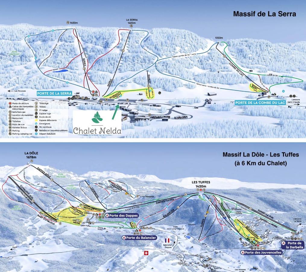 Gite Avec Terrasse Et Belle Vue - Chaletnelda Com Lamoura Exterior foto