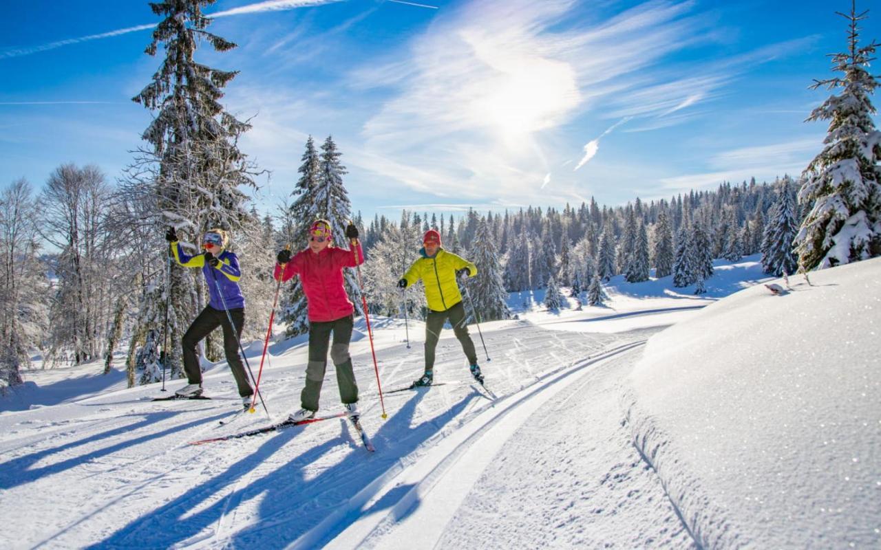Gite Avec Terrasse Et Belle Vue - Chaletnelda Com Lamoura Exterior foto